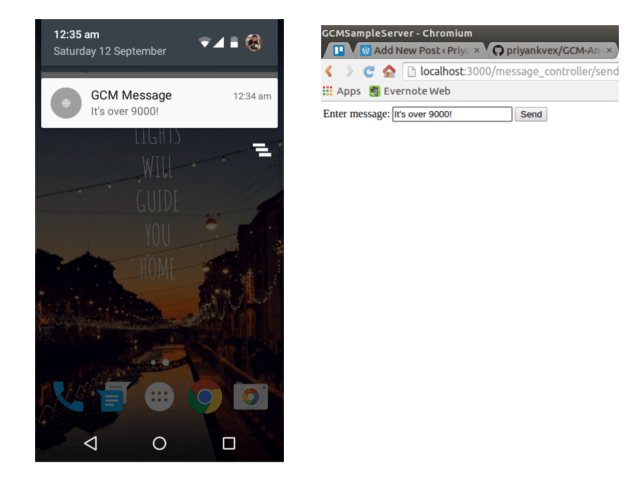 GCM Client and App server